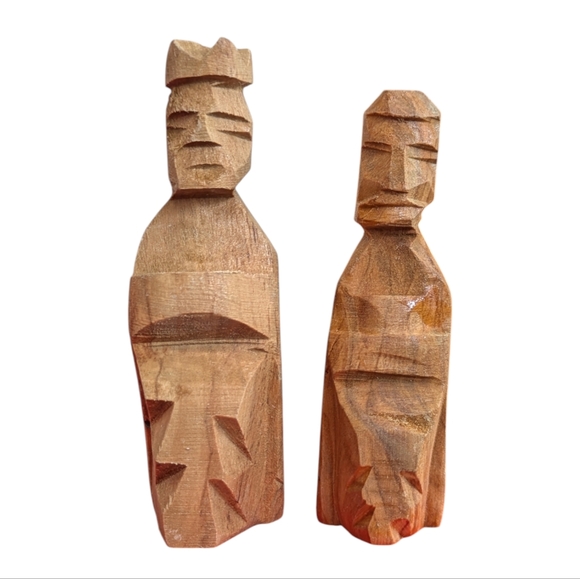 Vintage Hand Carved Olive Wood Nativity Set from the Holy Land Bethlehem 1900-50 - Picture 14 of 16